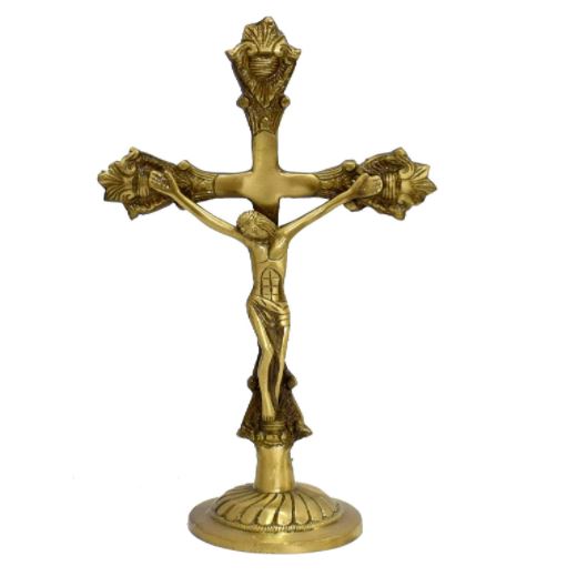 brass antique crucifix for monotheist 