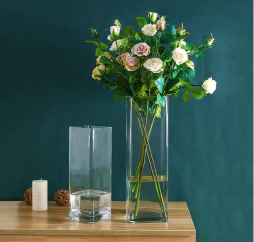 glass flower vase for tabletop