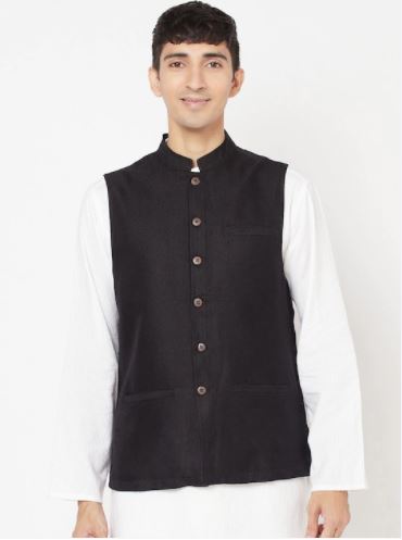 black nehru jacket